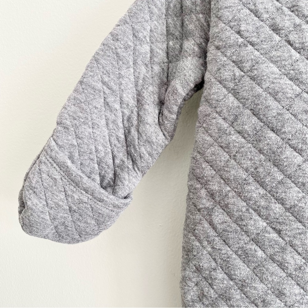 Carter’s Baby Grey Quilted Fleece Bunting Size 9 Months - Picture 3 of 4